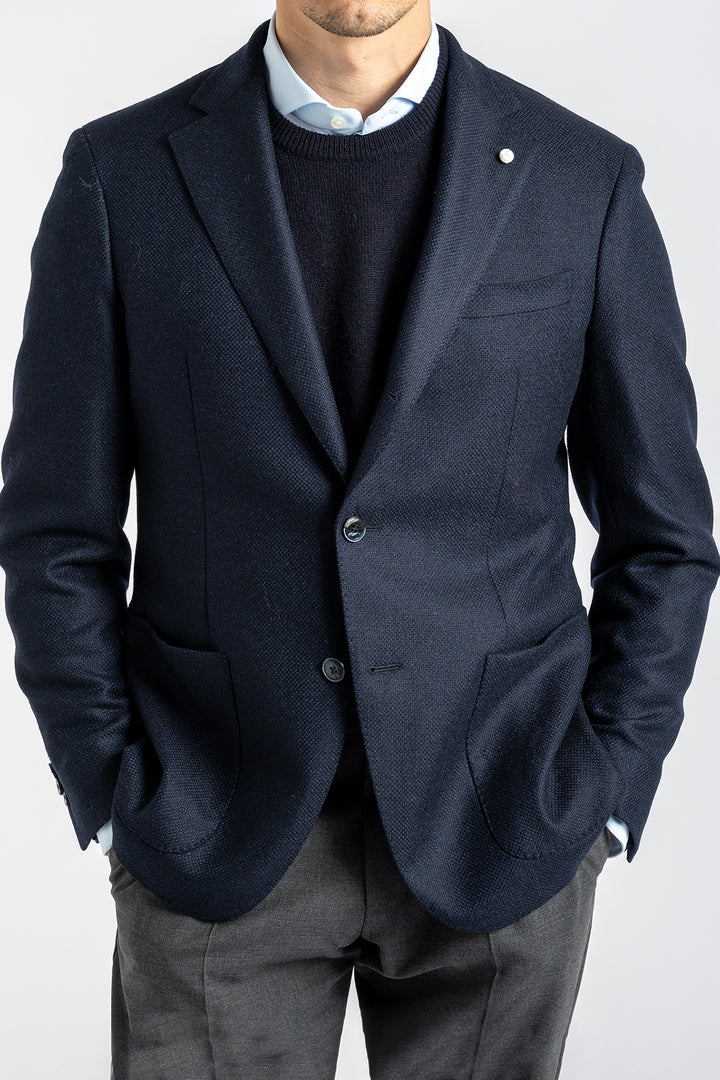 Three Button Blazer Navy