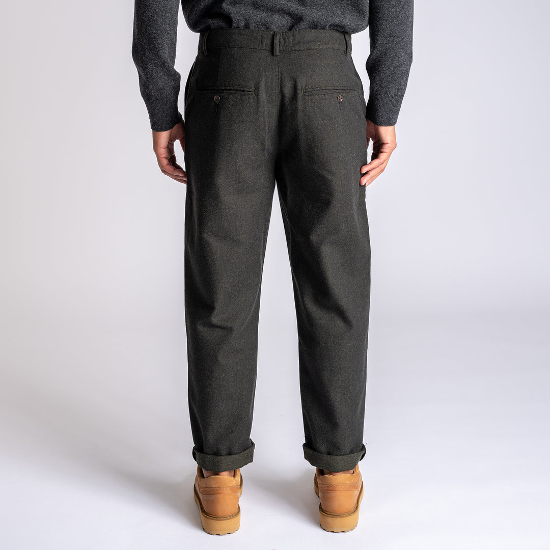 Military Wool Chinos Olive