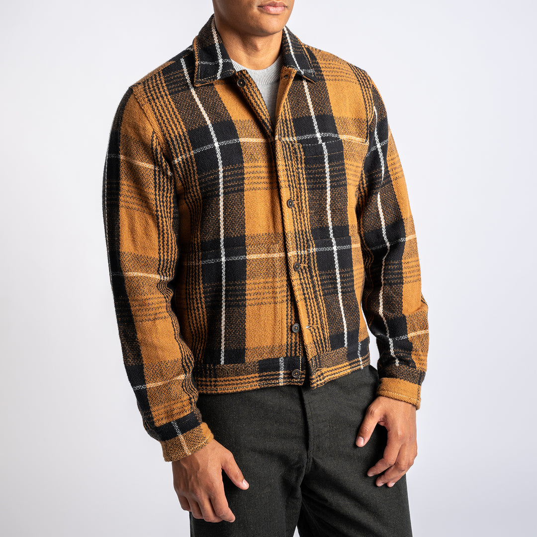 Earth Check Uniform Jacket Brown