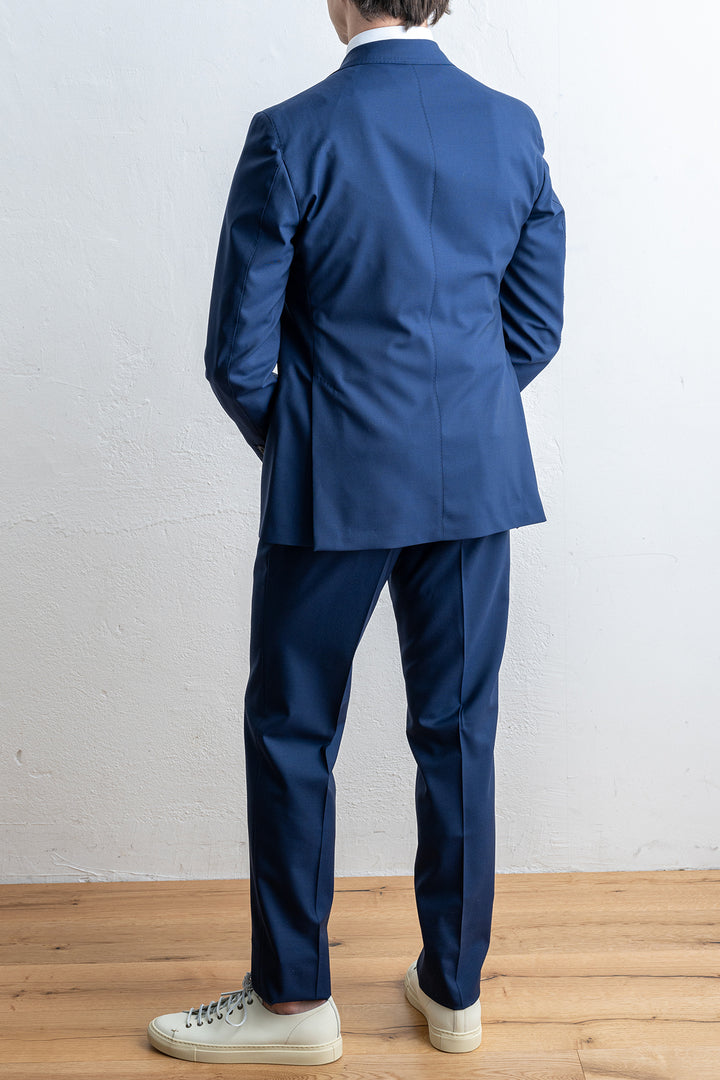 Unlined Jacket One Pleated Suit NAVY