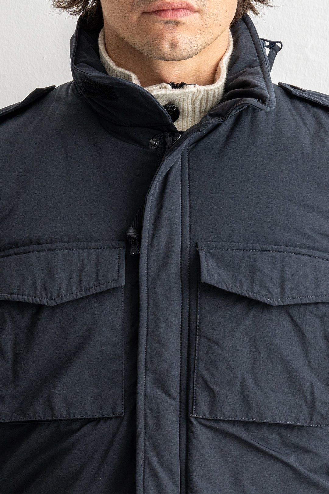Vento Nylon Minifield Jacket Navy