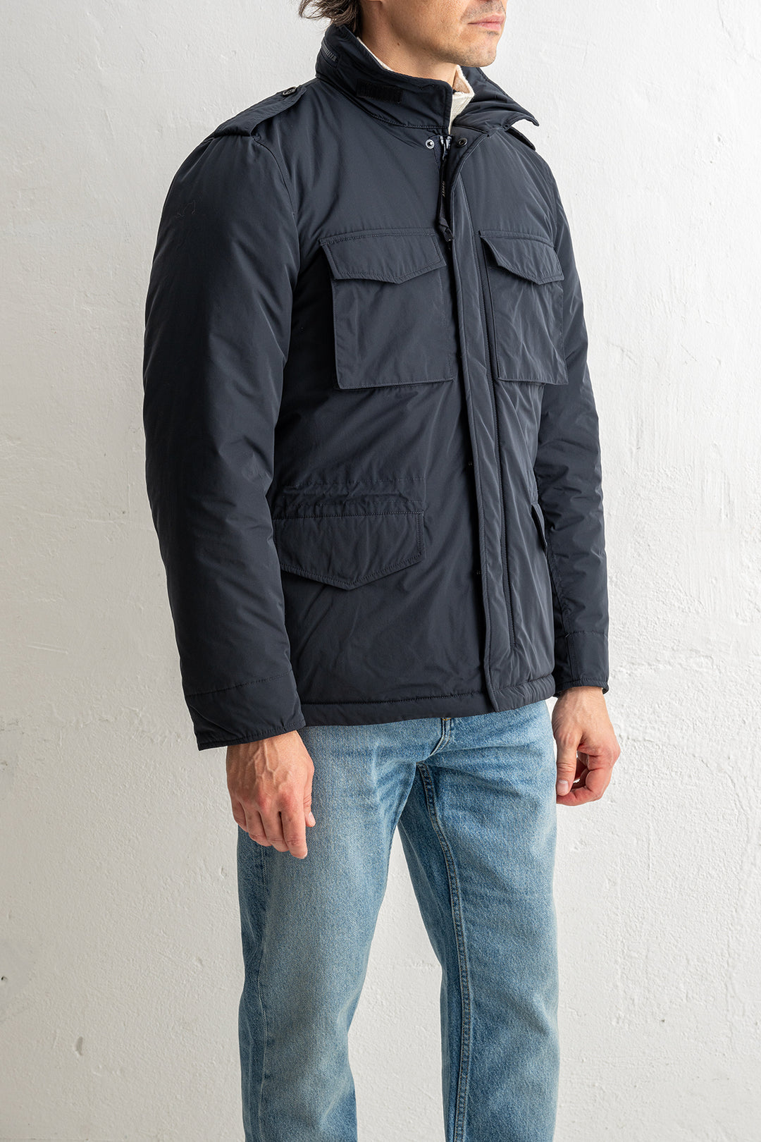 Vento Nylon Minifield Jacket Navy