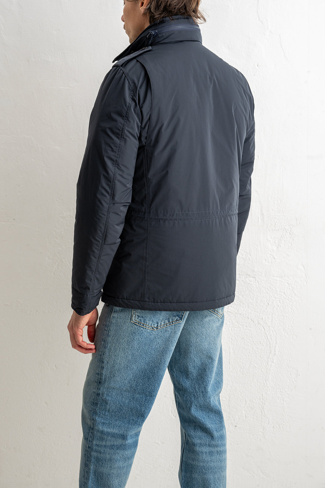 Vento Nylon Minifield Jacket Navy