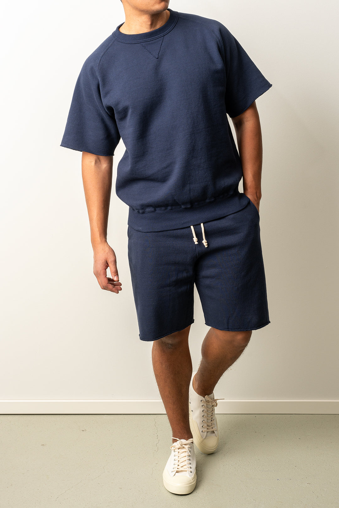 Waialua SS Crew Neck Sweatshirt Dark Navy