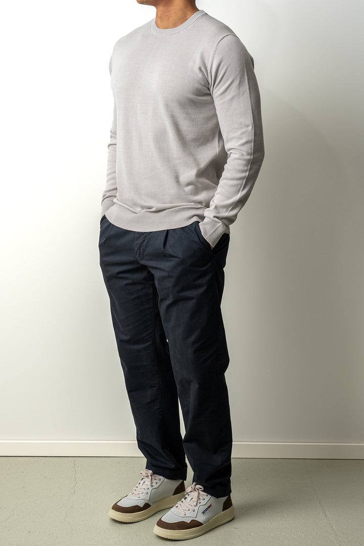 Washed Crewneck Sweater Ash Grey