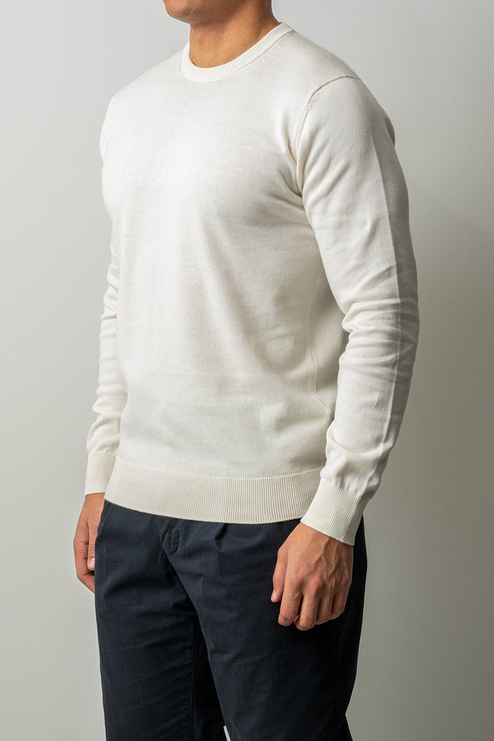 Washed Crewneck Sweater ECRU