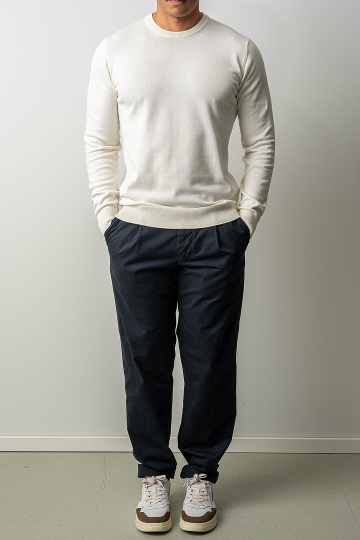 Washed Crewneck Sweater ECRU