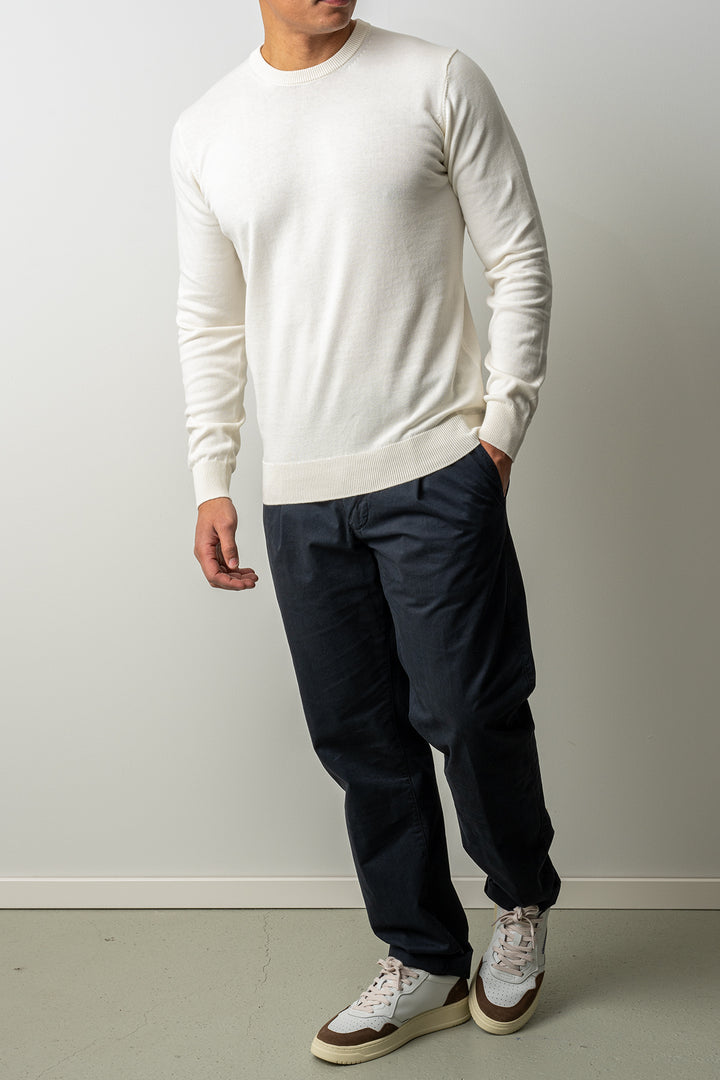 Washed Crewneck Sweater ECRU