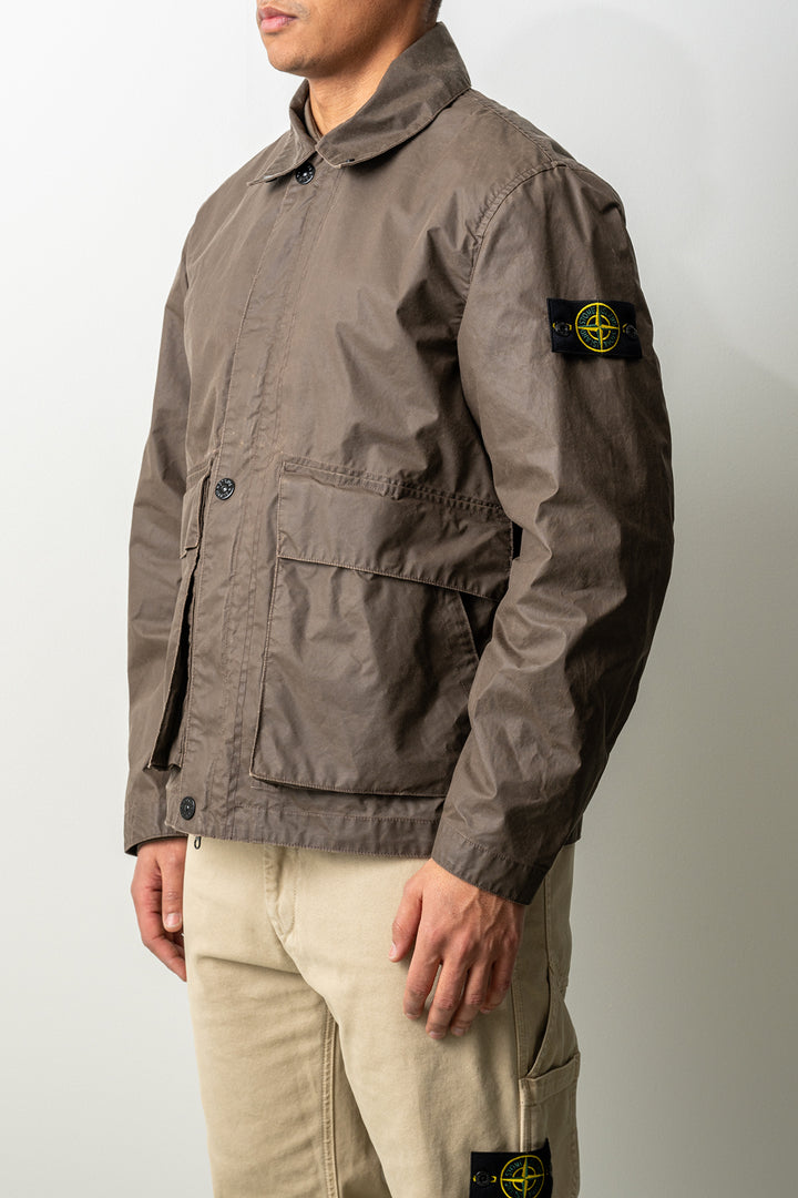 Waxed Pigment Cotton Tela Jacket 4100054 Shadow Brown
