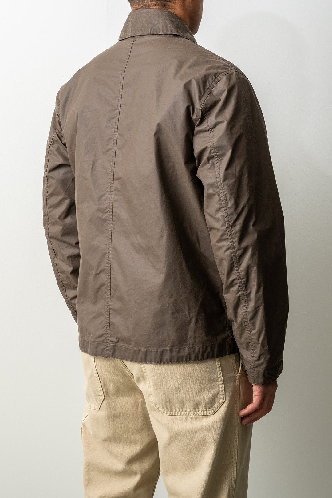 Waxed Pigment Cotton Tela Jacket 4100054 Shadow Brown