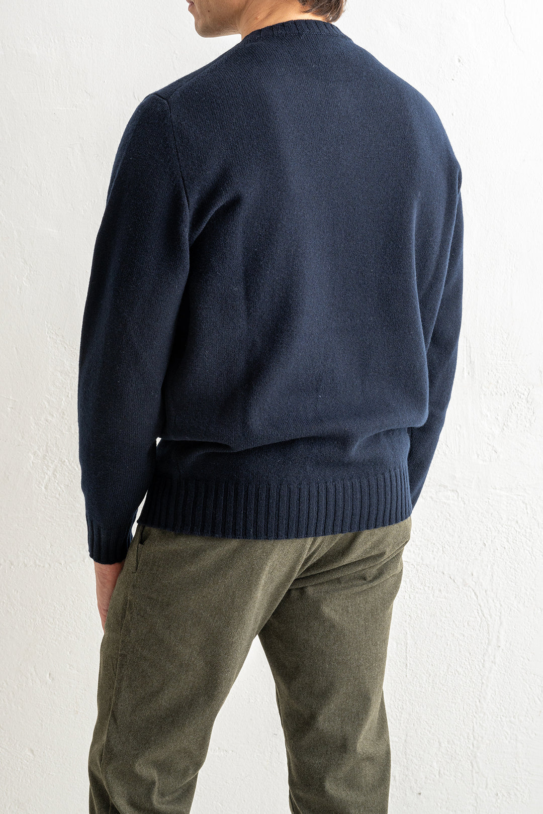 Wool Cashmere Crewneck NAVY