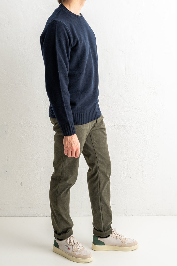 Wool Cashmere Crewneck NAVY