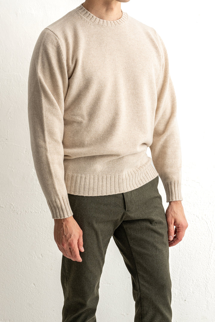 Wool Cashmere Crewneck OFFWHITE