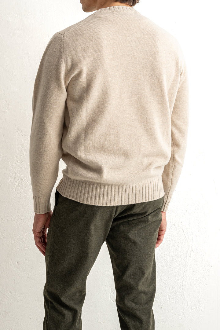 Wool Cashmere Crewneck OFFWHITE