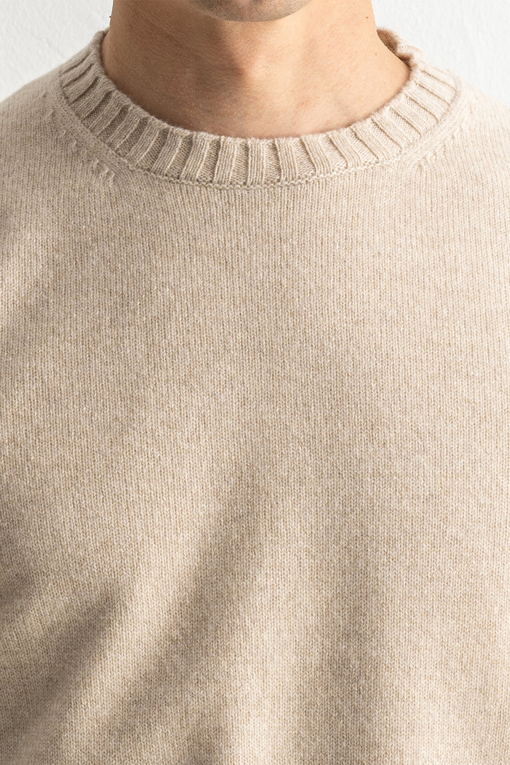 Wool Cashmere Crewneck OFFWHITE