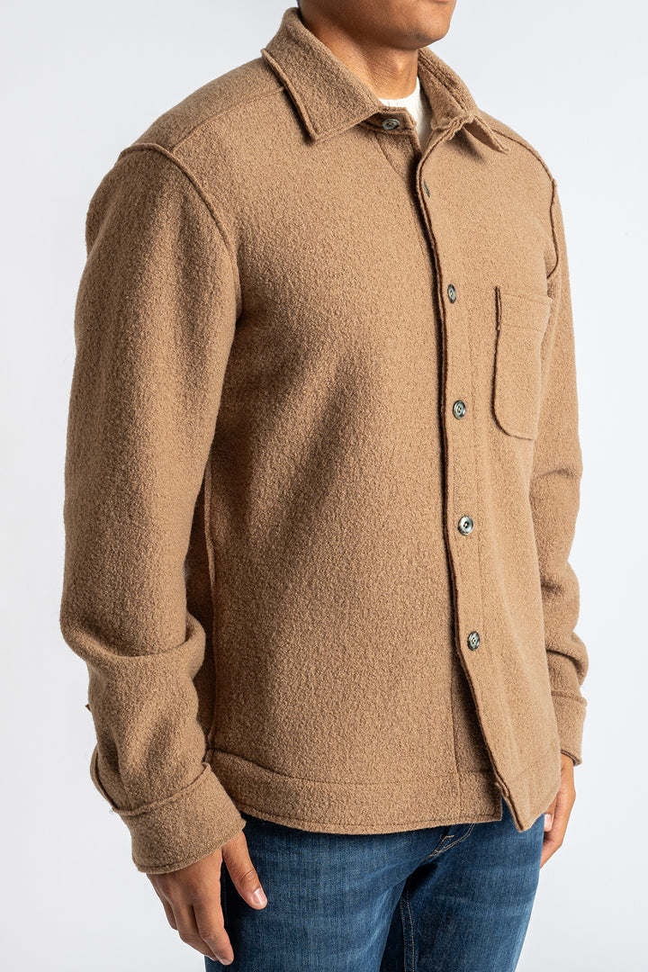 Wool Jersey Overshirt Beige