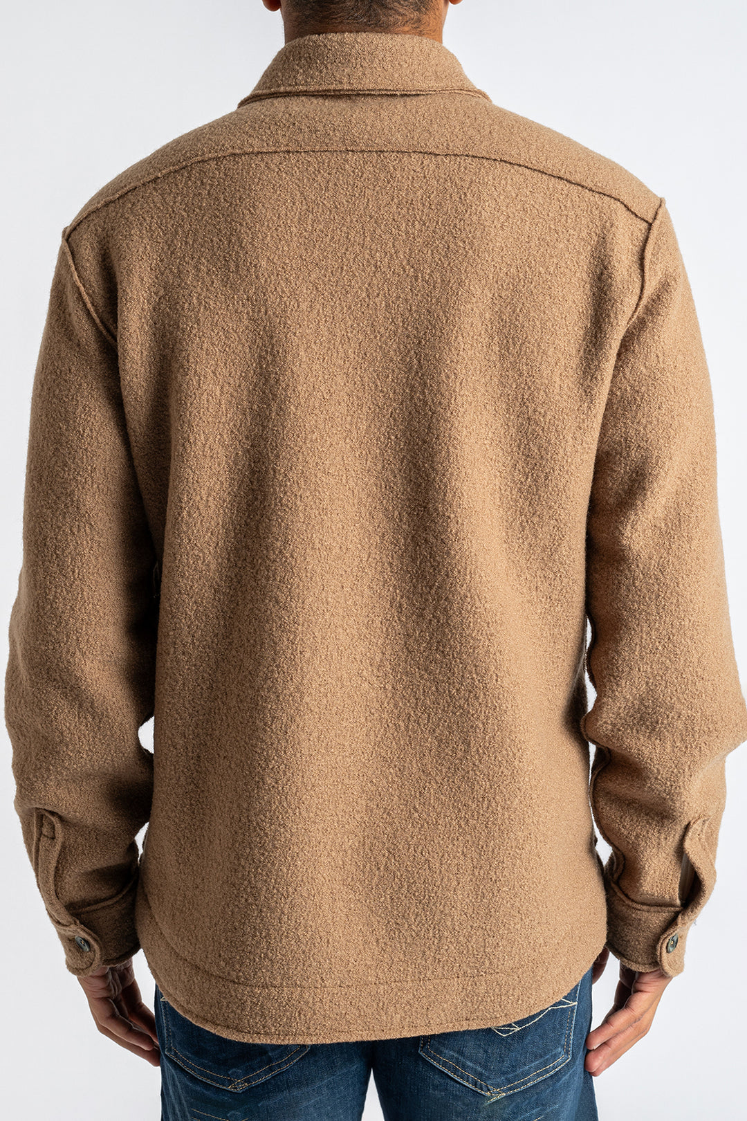 Wool Jersey Overshirt Beige