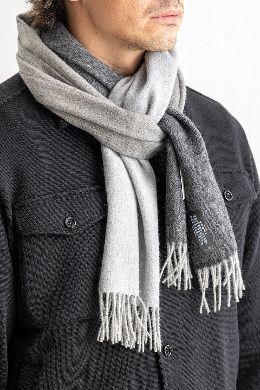 Wool Scarf Black