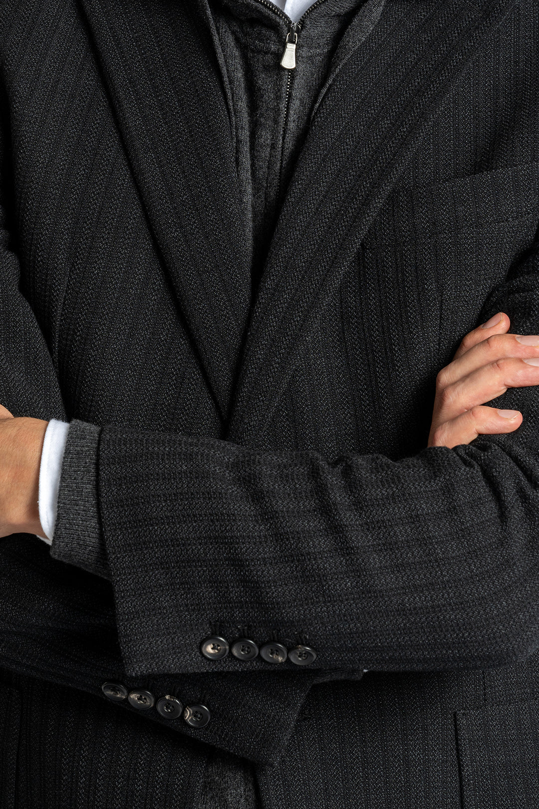 Wool Structured Blazer Antracite