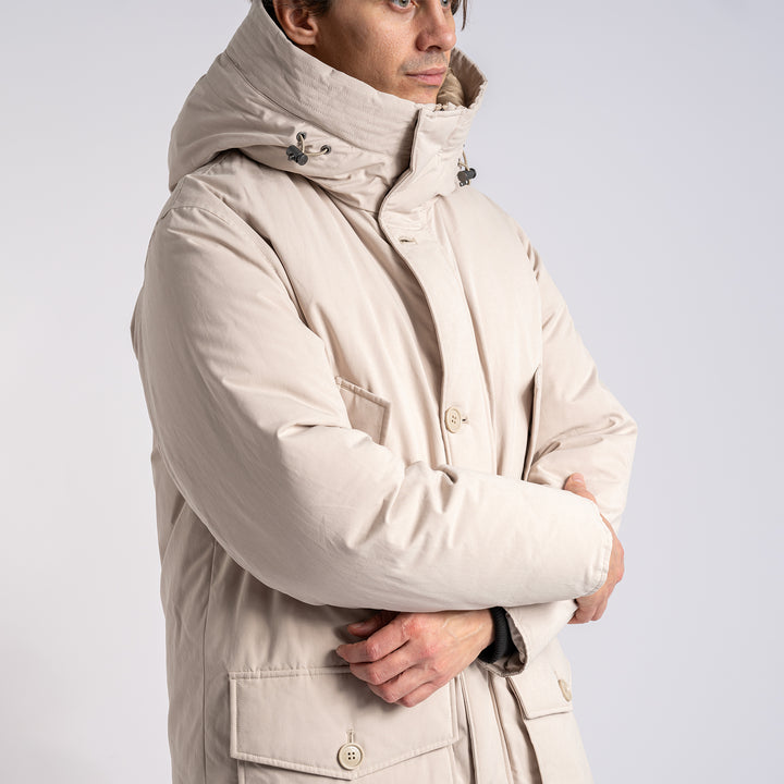 Peached Cotton Arctic Parka Oxford Tan