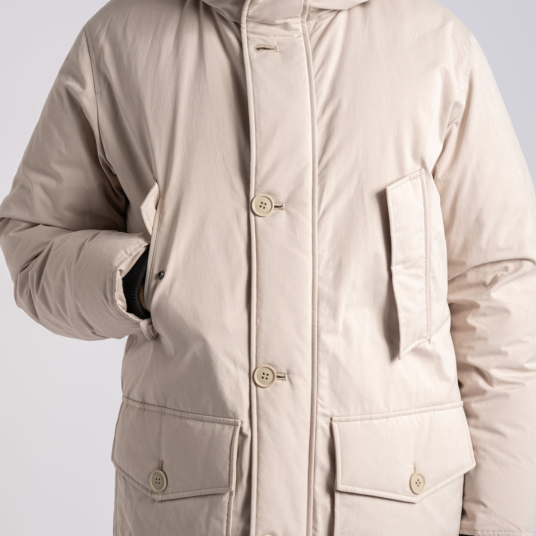 Peached Cotton Arctic Parka Oxford Tan