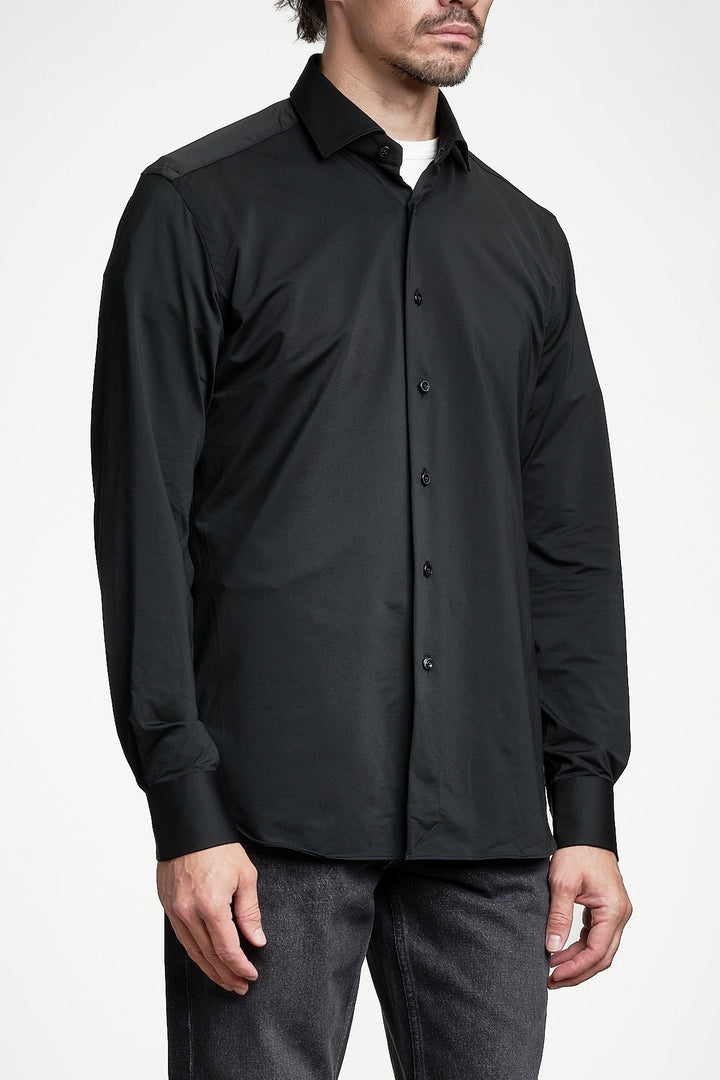 Active Solid Shirt Black – XACUS, sidan