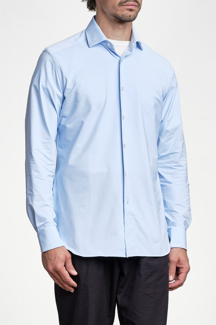 Active Solid Shirt Light Blue – XACUS, sidan
