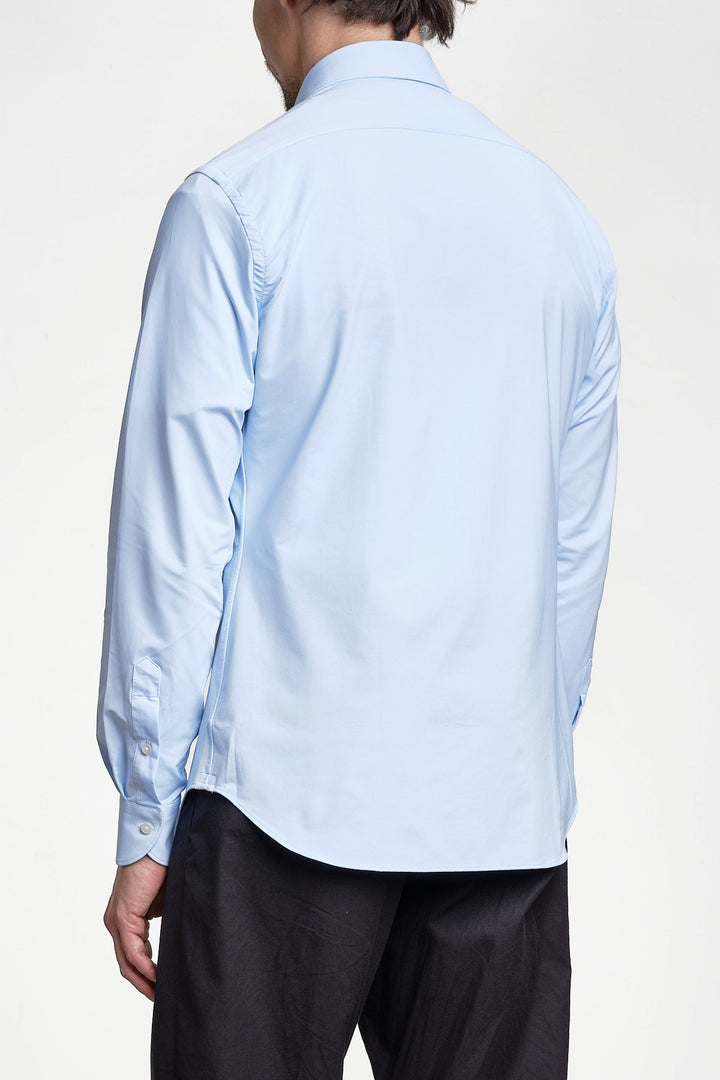 Active Solid Shirt Light Blue – XACUS, bakifrån