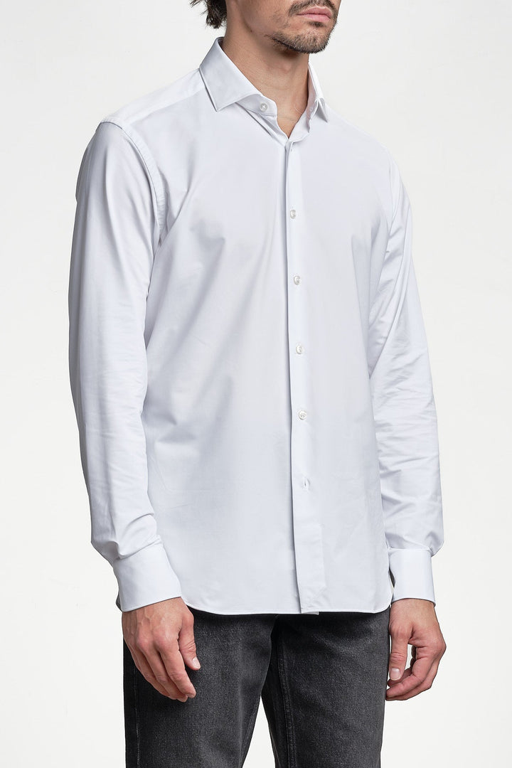 Active Solid Shirt White – XACUS, sidan