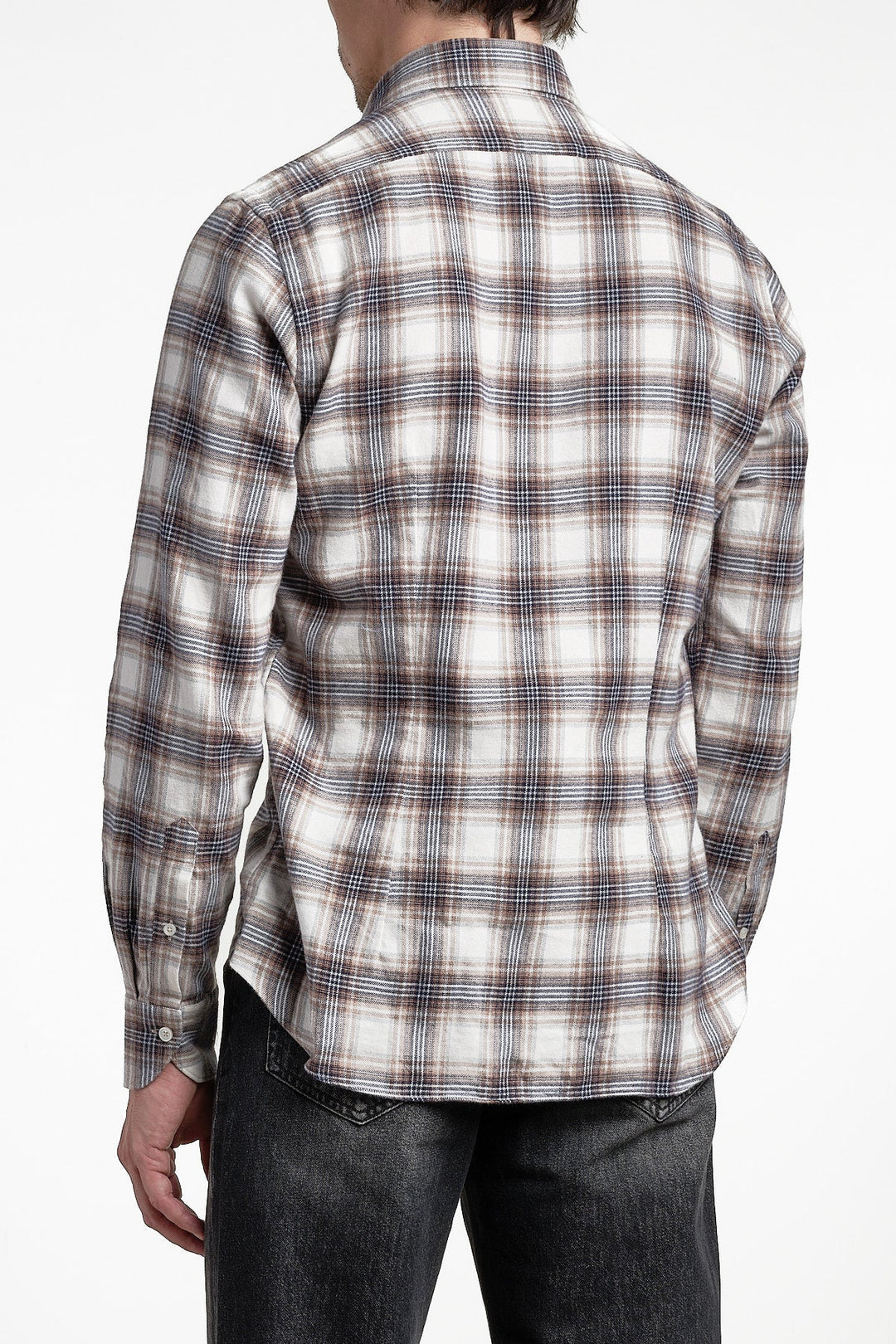 Luxury Flannel Check Shirt Multi – XACUS, sidobild