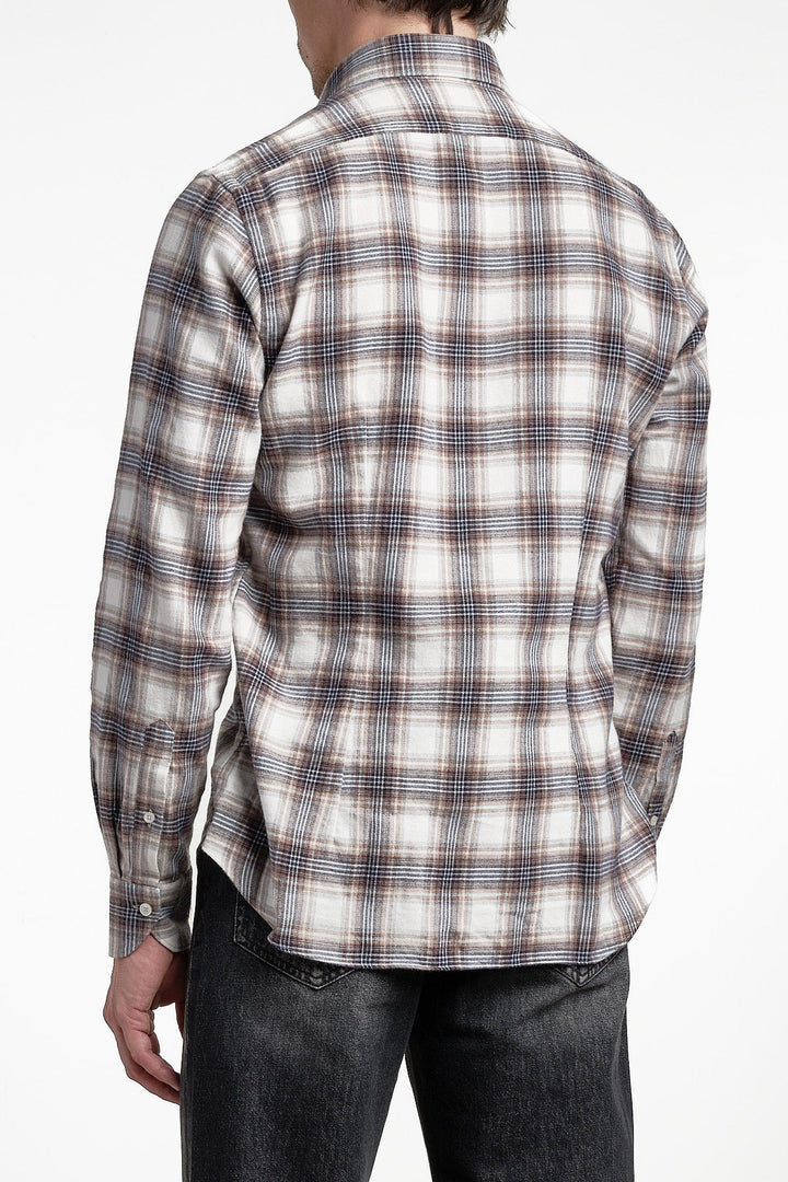 Luxury Flannel Check Shirt Multi – XACUS, sidobild