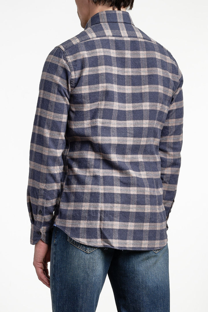 Yarn Dyed Checked Flannel Shirt Multi – XACUS, sidobild
