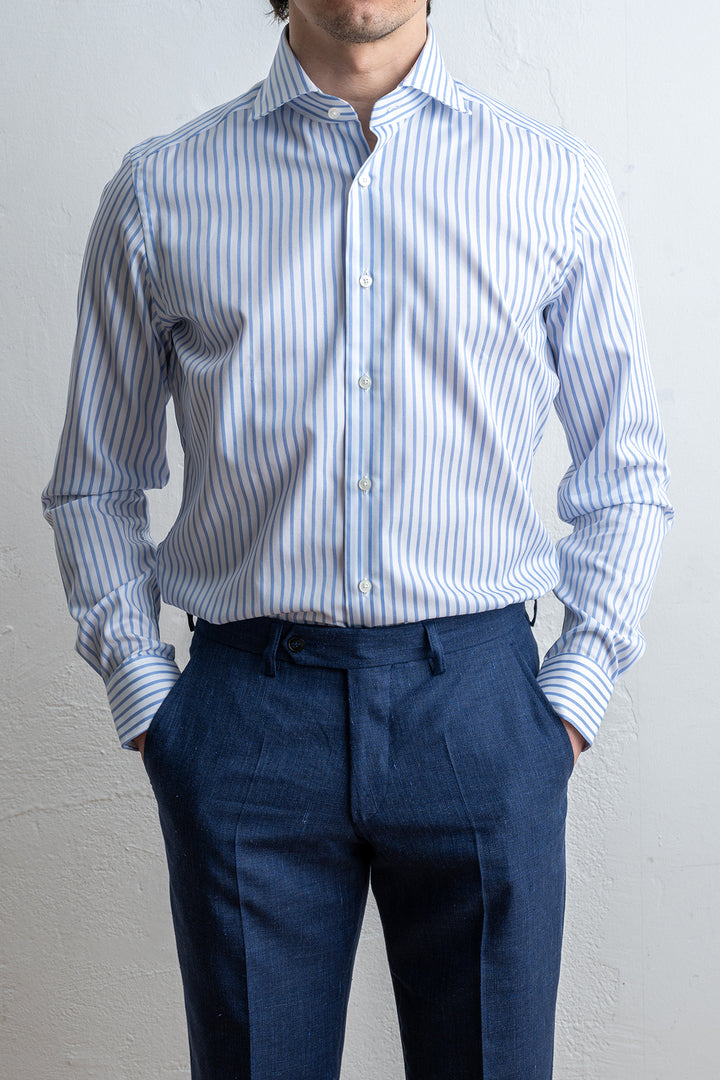 Dobby Wrinklefree Shirt MID BLUE