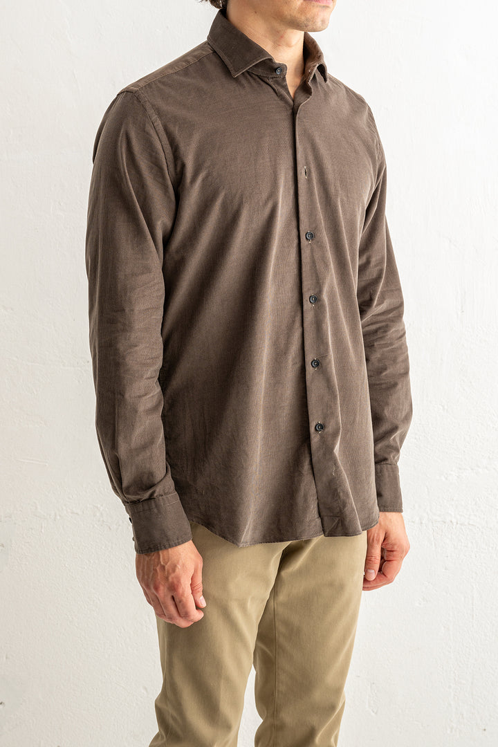 Baby Cord Shirt Brown