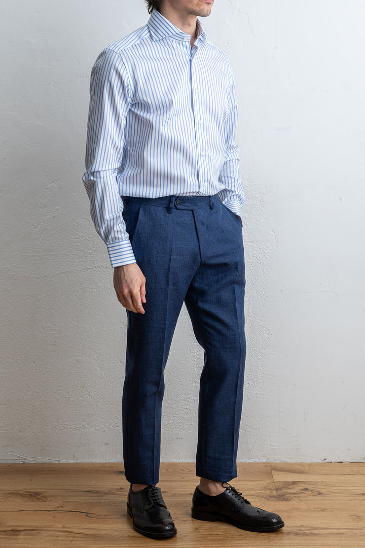 Dobby Wrinklefree Shirt MID BLUE