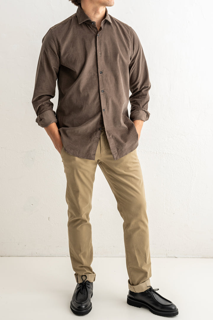 Baby Cord Shirt Brown