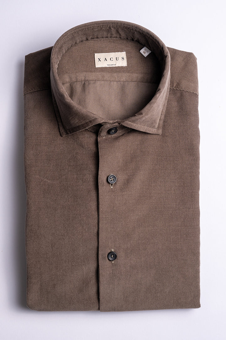 Baby Cord Shirt Brown