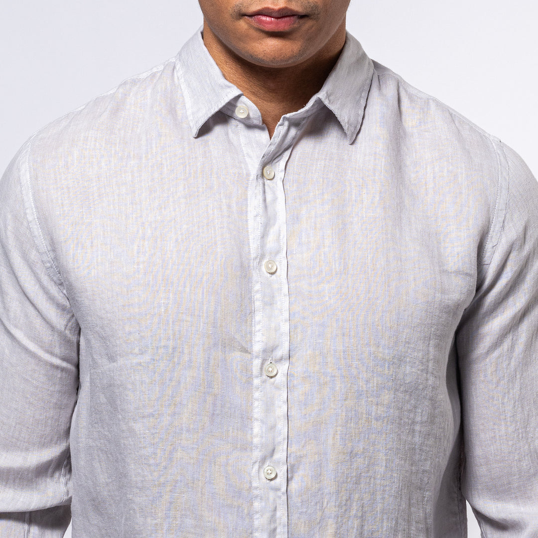 Luxury Linen Shirt Grey