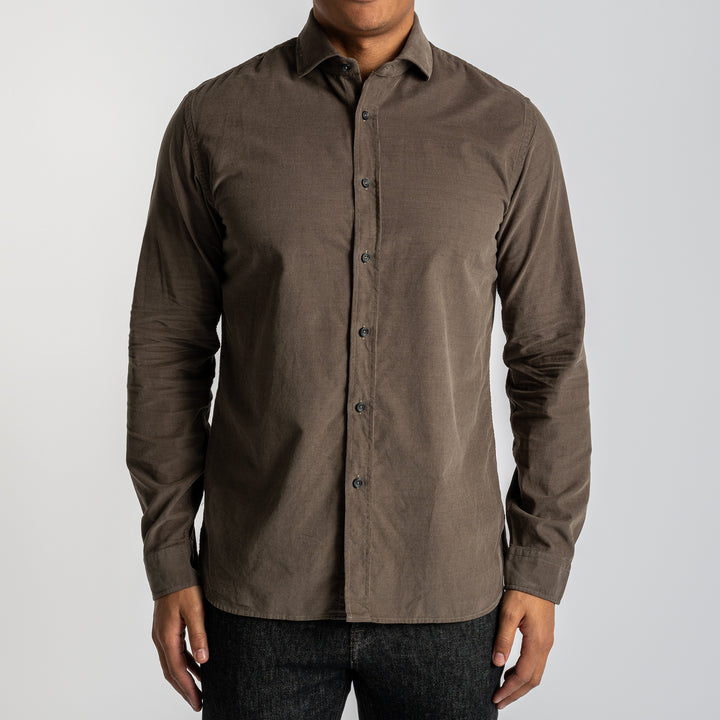 Baby Corduroy Shirt Brown