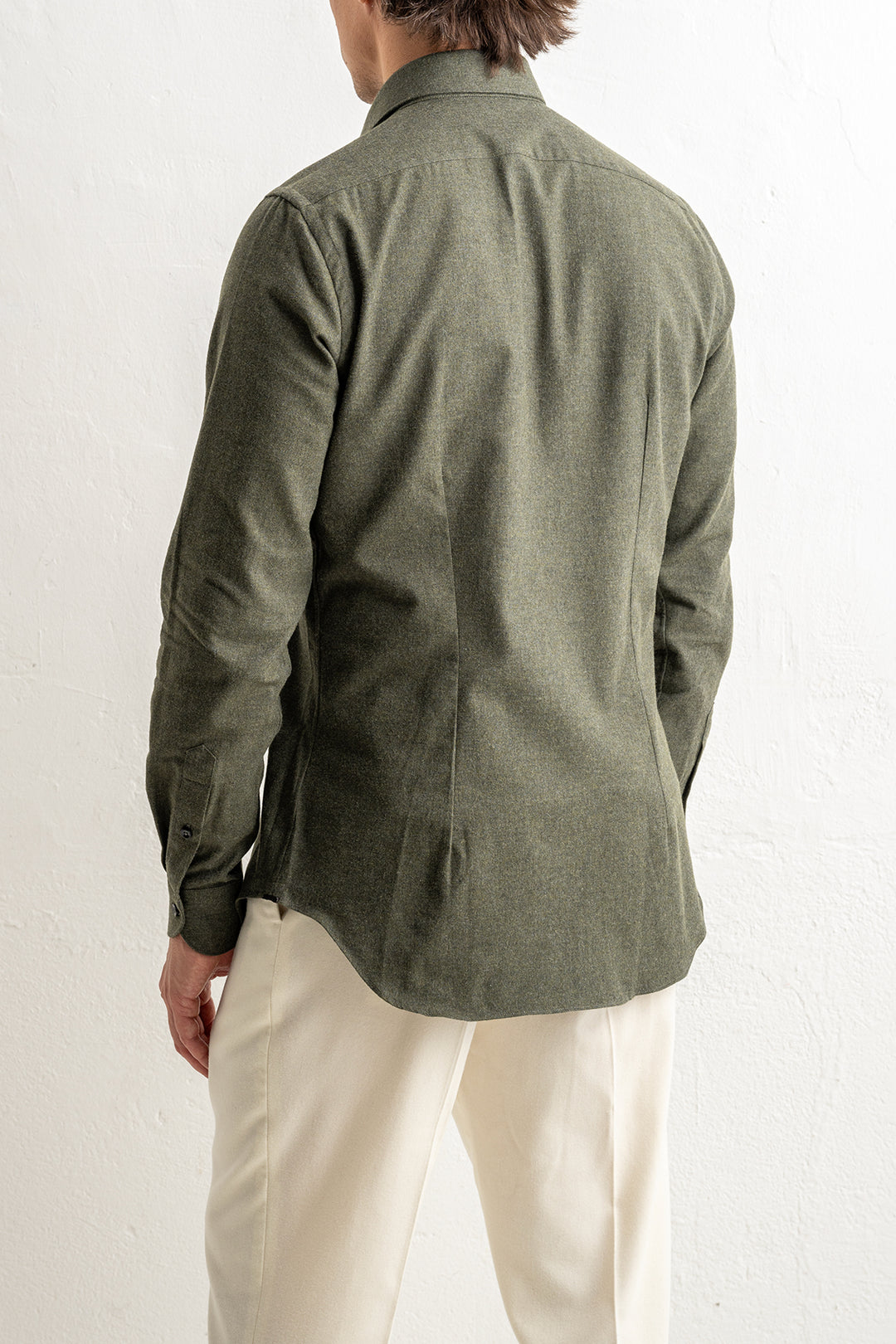 Heavy Flannel Shirt Green