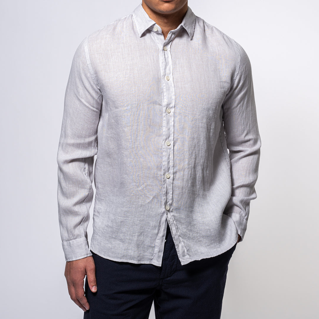 Luxury Linen Shirt Grey