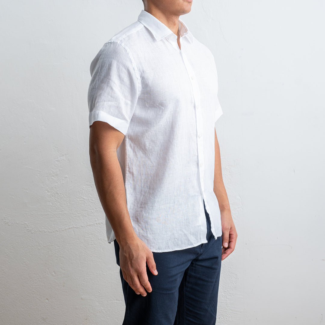 Luxury Linen Shirt White