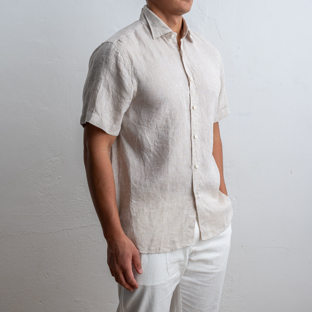 Luxury Linen Shirt SAND