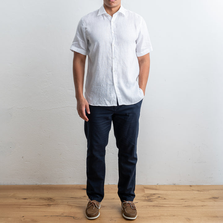 Luxury Linen Shirt White