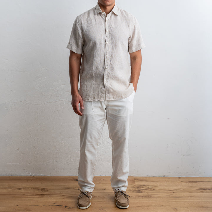 Luxury Linen Shirt SAND