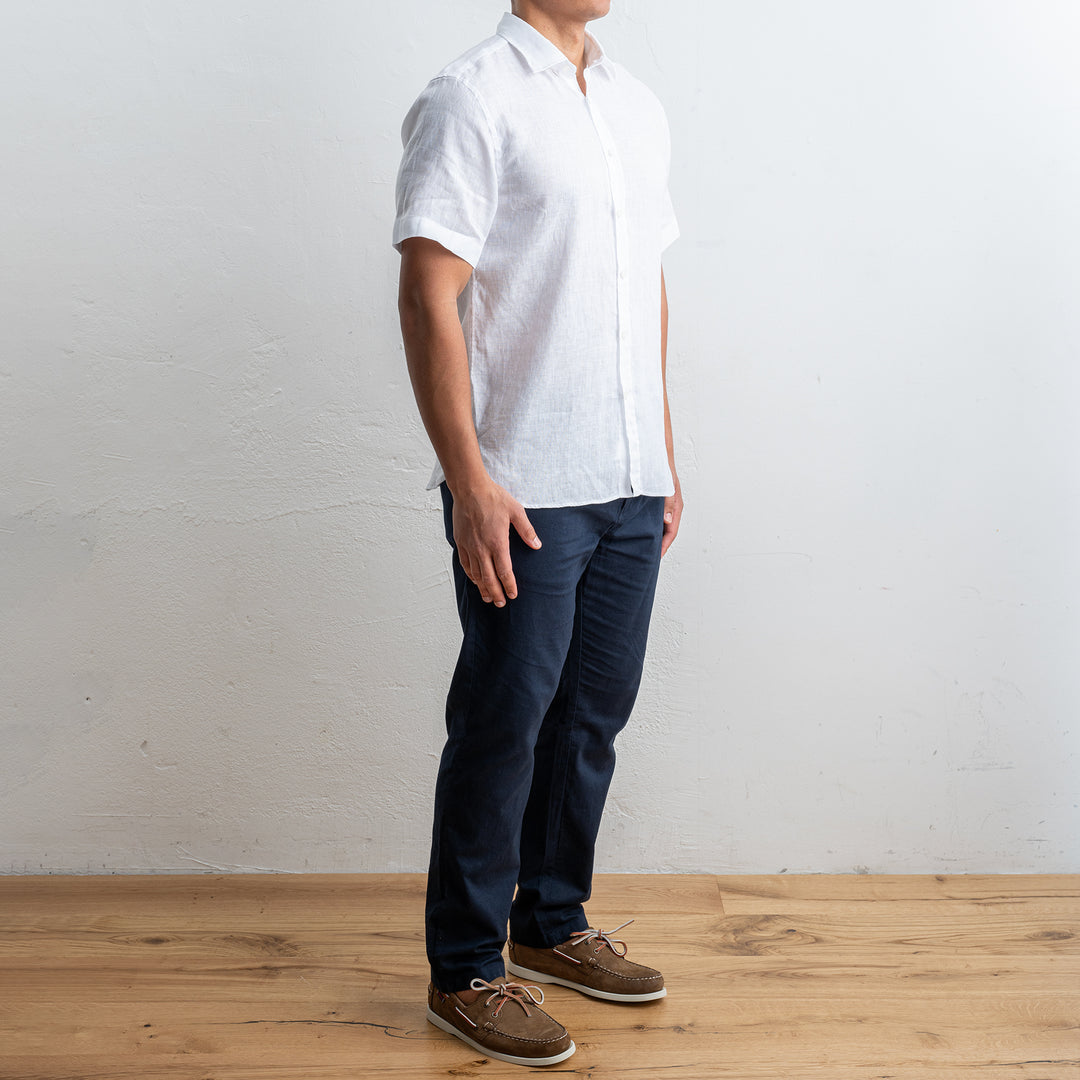 Luxury Linen Shirt White
