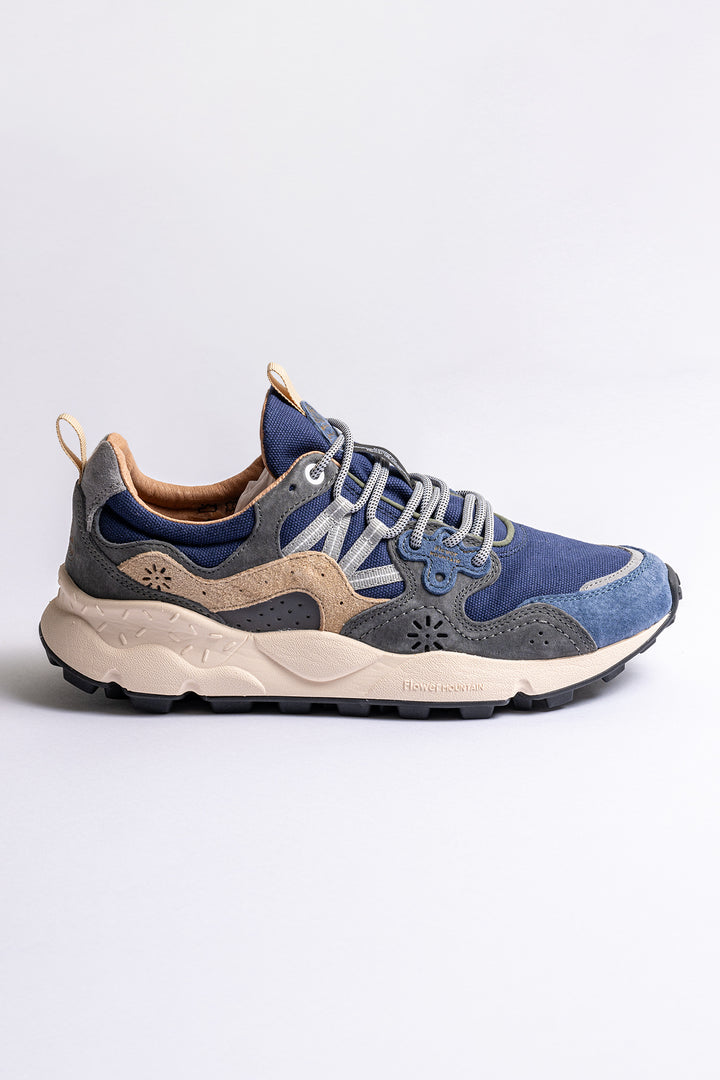 Yamano Suede Canvas Sneaker Navy Antracit