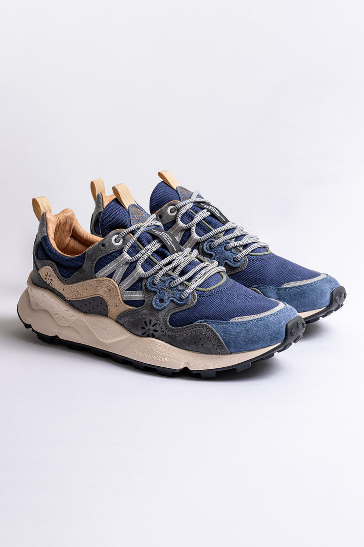 Yamano Suede Canvas Sneaker Navy Antracit