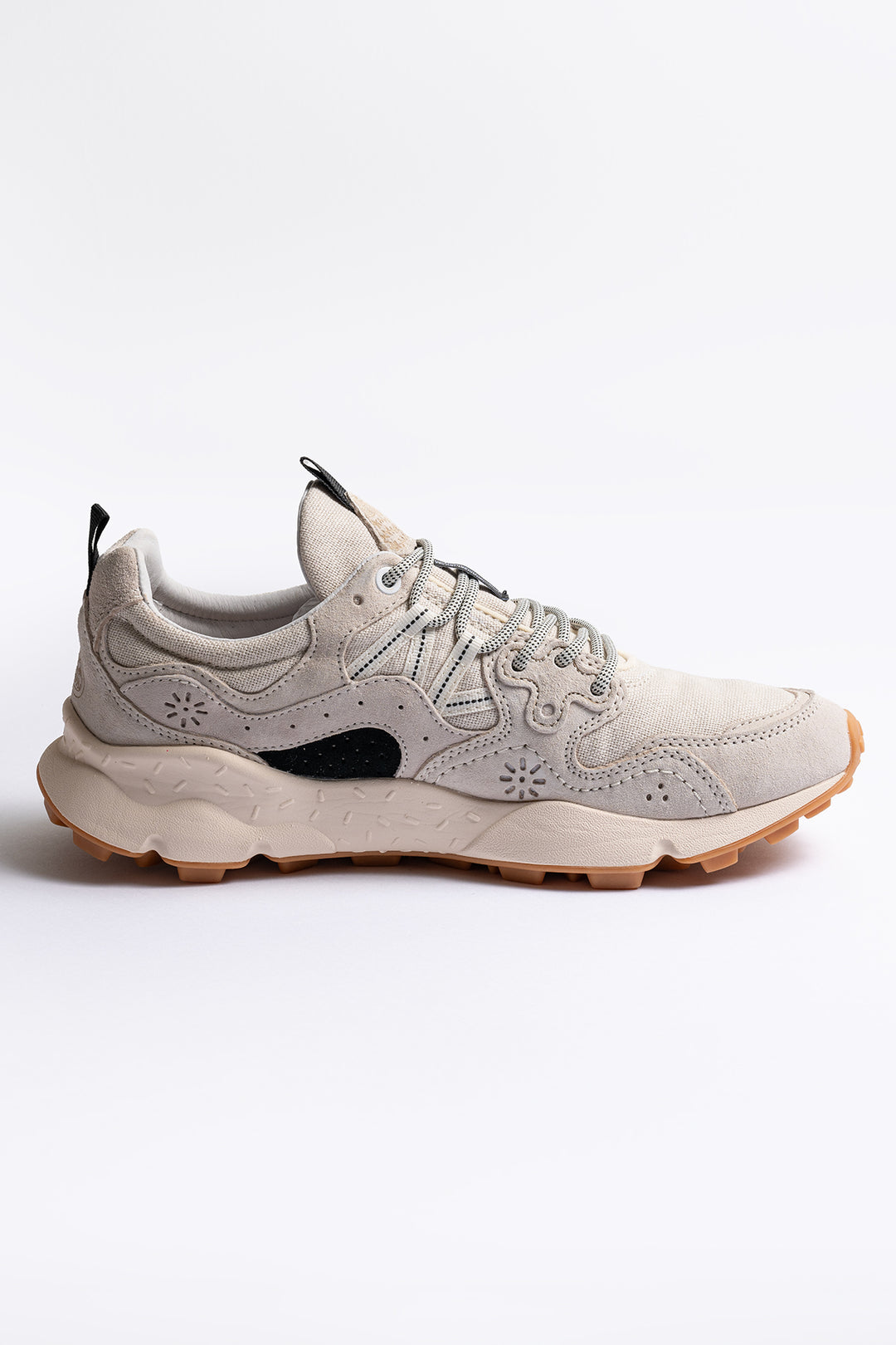 Yamano Suede Cotton Cloth Sneaker Offwhite