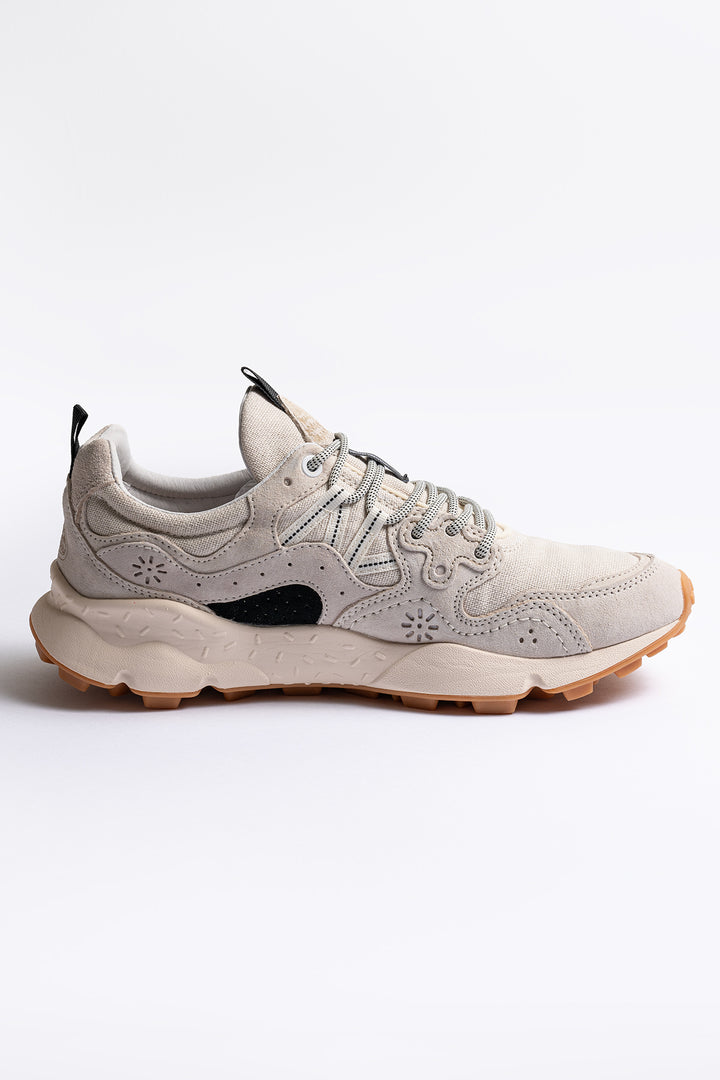 Yamano Suede Cotton Cloth Sneaker Offwhite